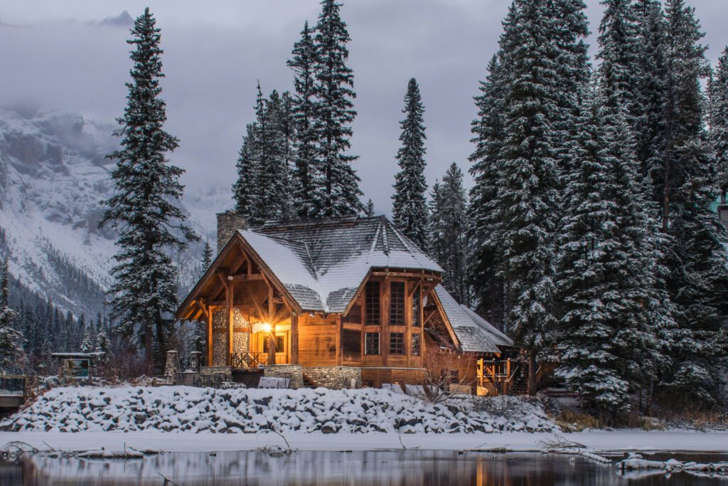 A dream home in the winter